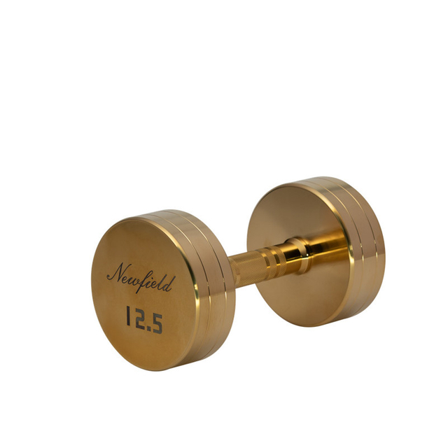 Round Titanium Dumbbell with UV Print