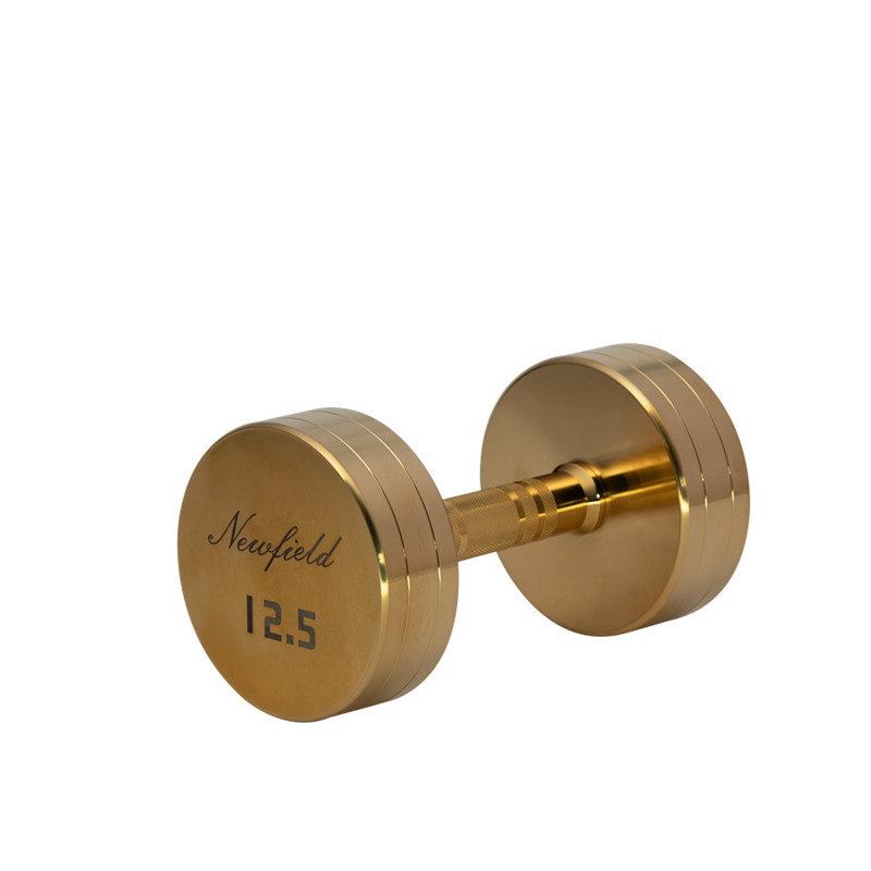 Round Titanium Dumbbell with UV Print
