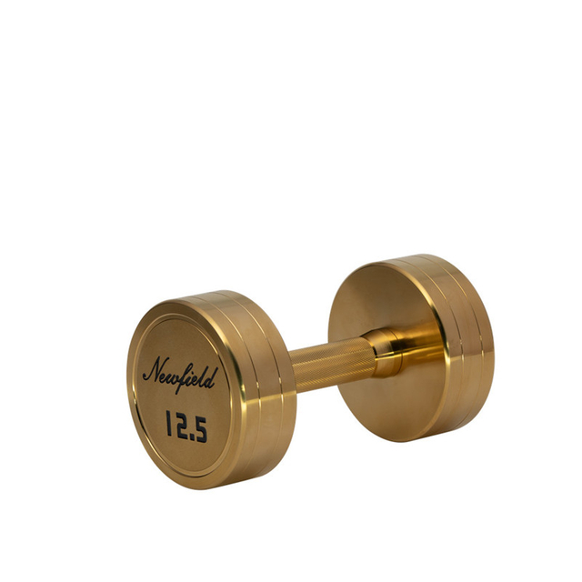 Round Titanium Dumbbell with Laser Engrave Logo
