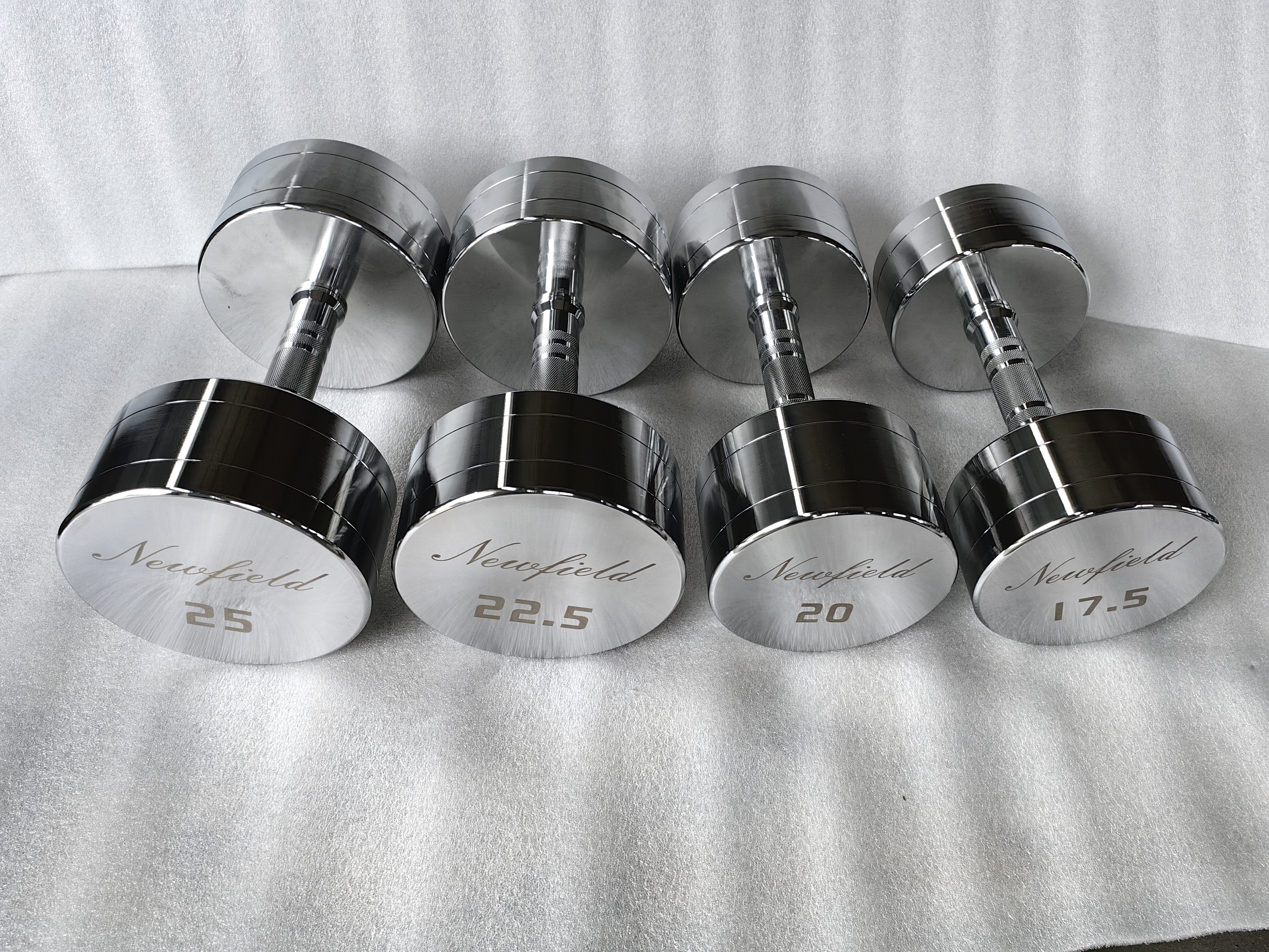 Round Chrome Dumbbell with UV Print