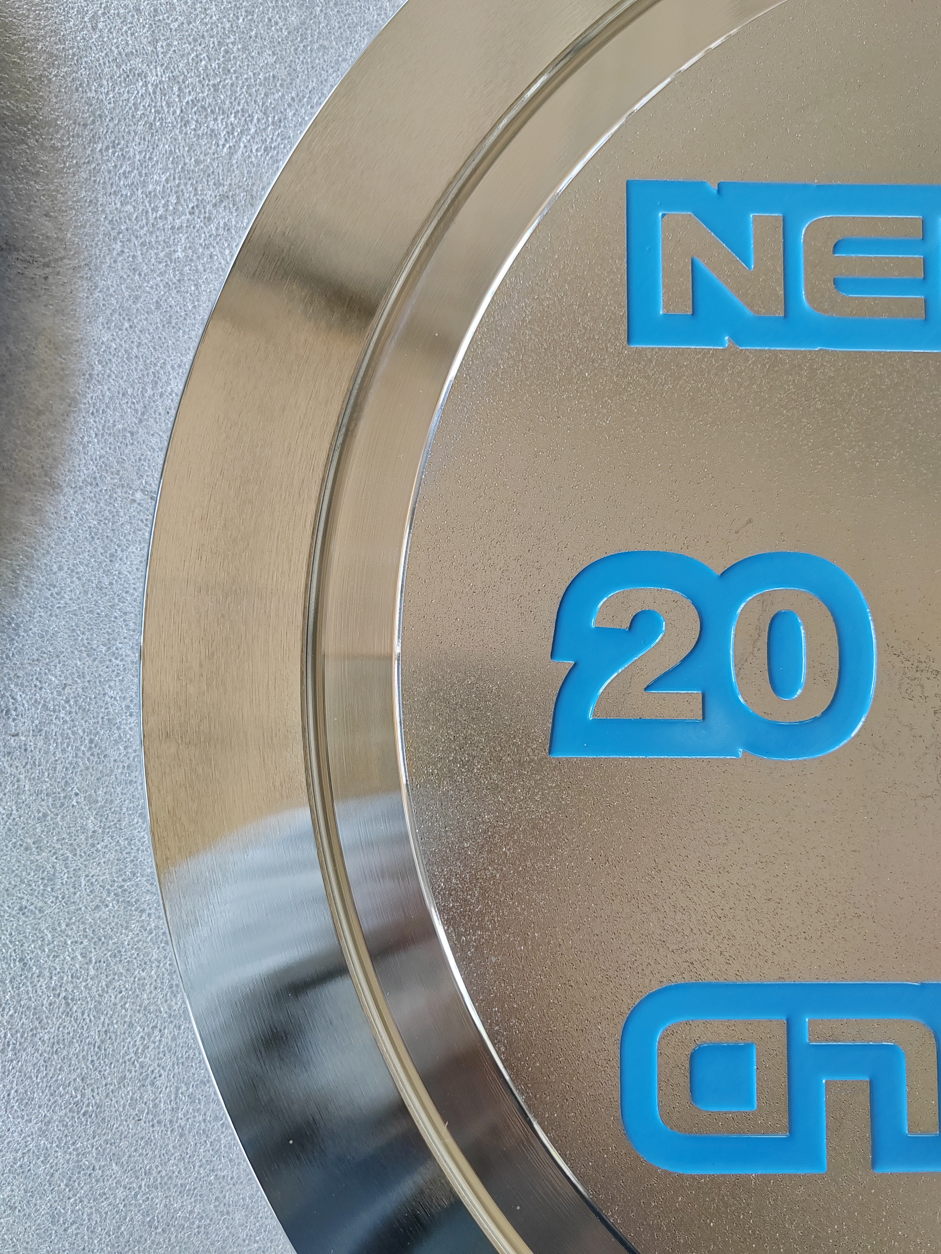 Chromed Steel Calibrated Weight Plate with Frosted Surface