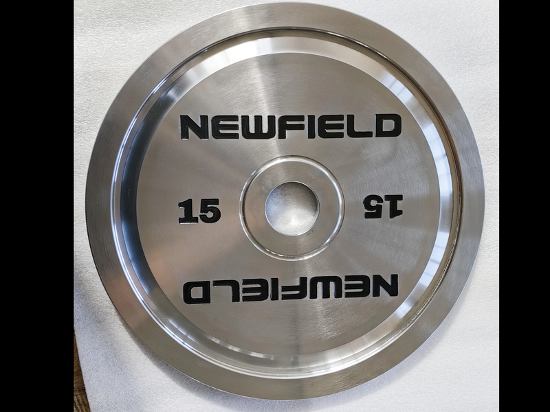 Stainless Steel Calibrated Weight Plate with Debossed Logo