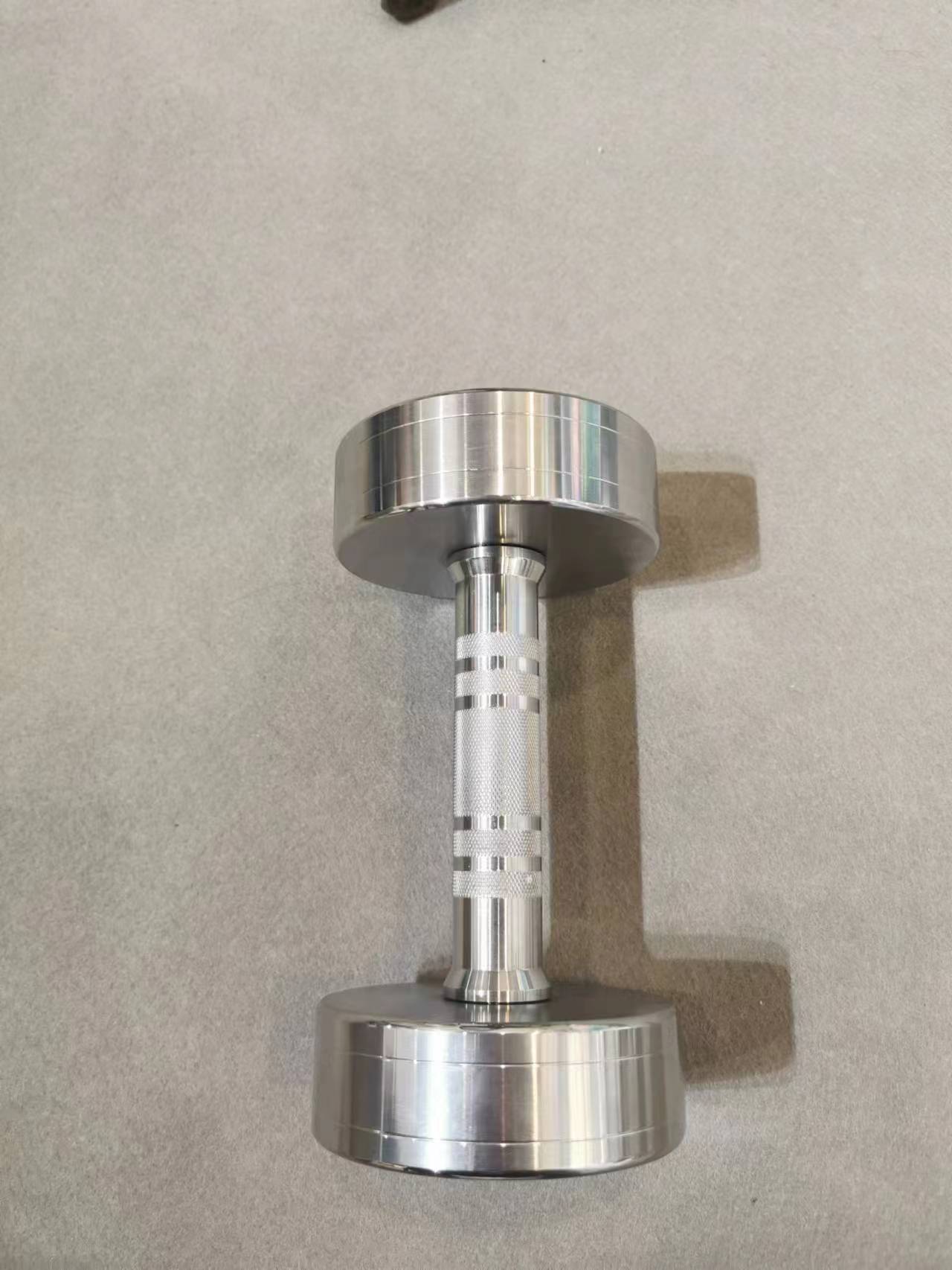 Silver Chromed Steel Round Dumbbell