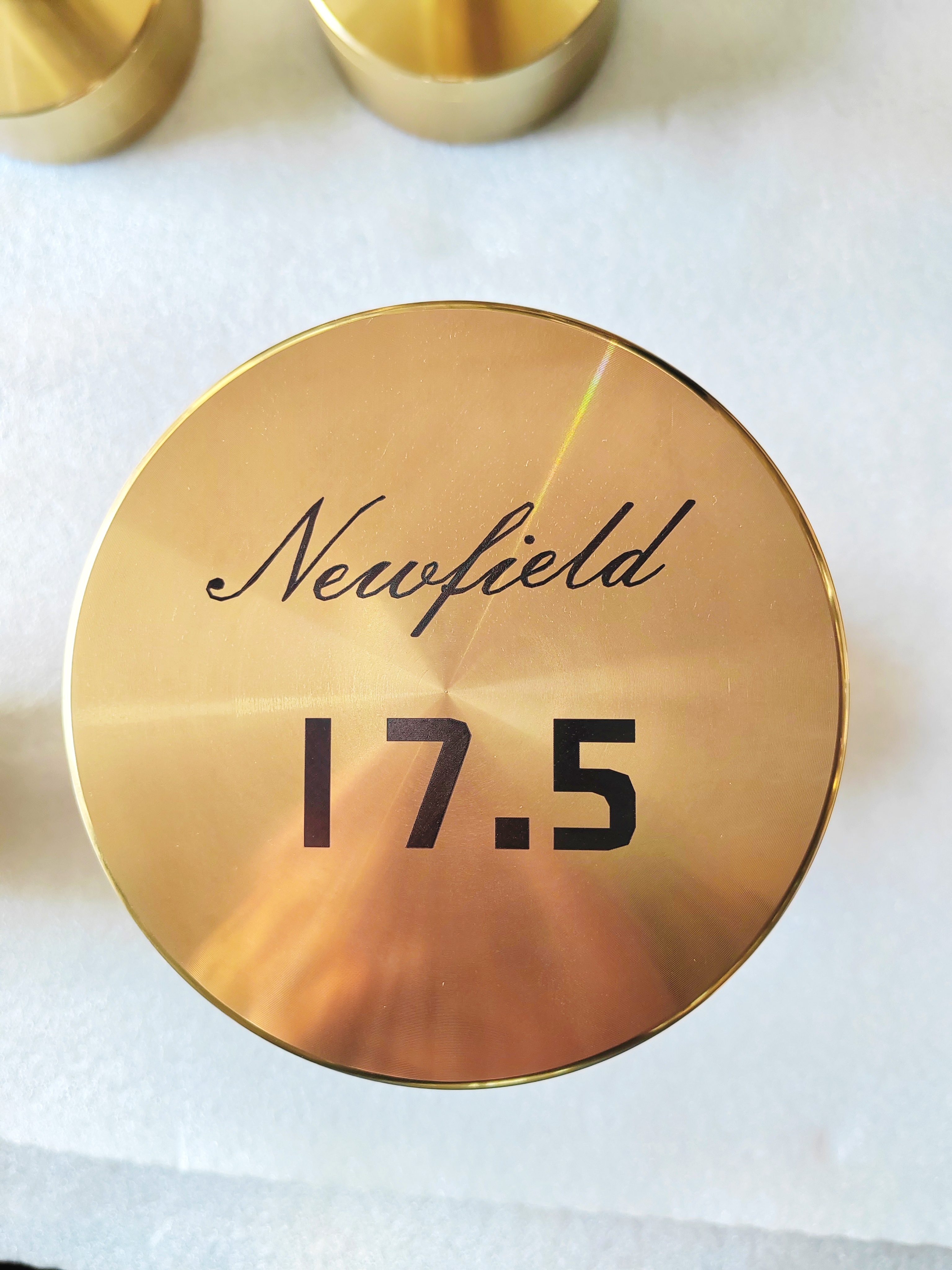 Titanium Gold Plated Steel Round Dumbbell