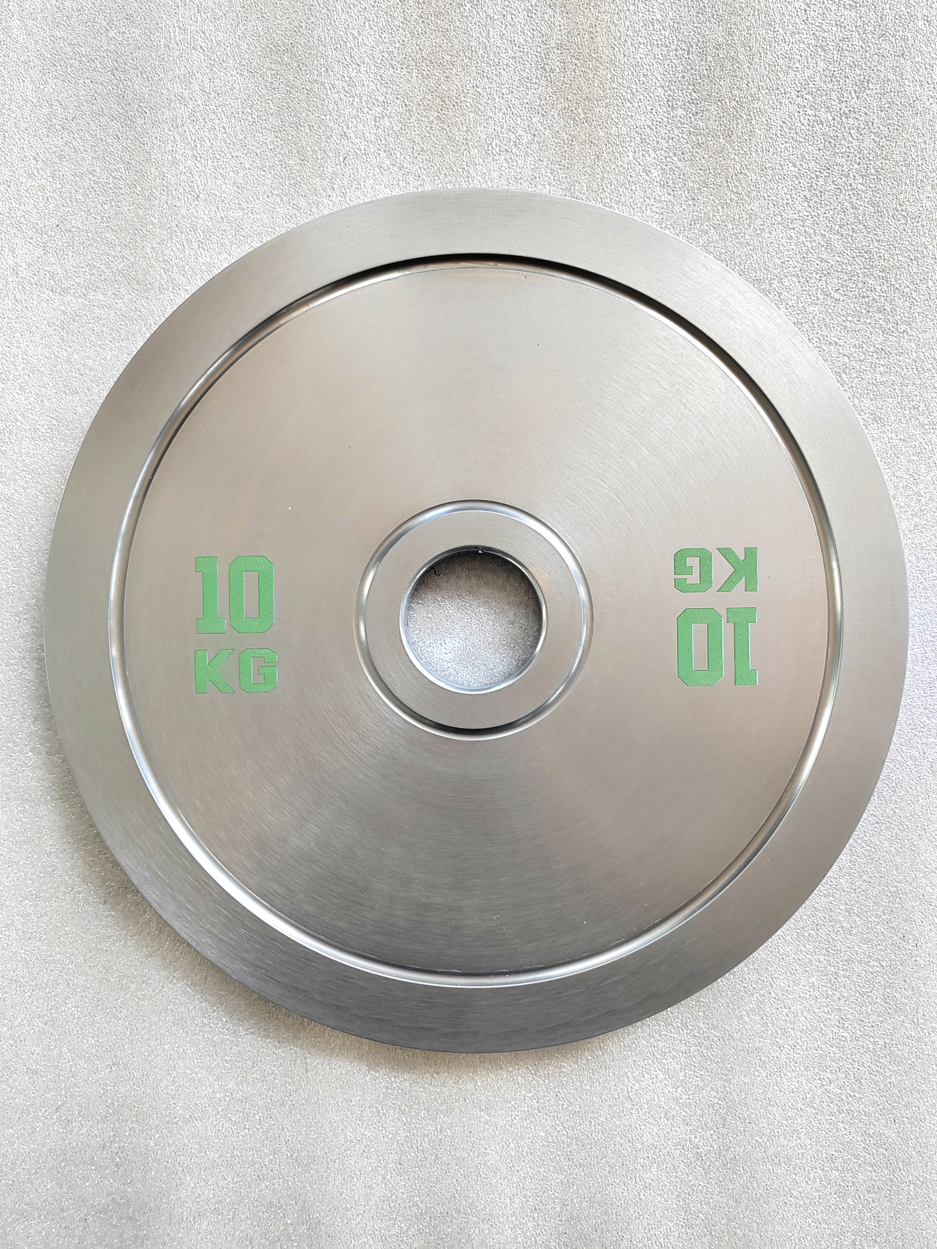 Chromed Steel Calibrated Plate with Printed Logo