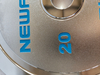 Chromed Steel Calibrated Weight Plate with Debossed Logo （Frosted Surface）