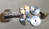 Silver Chromed Steel Round Dumbbell-Adjustable
