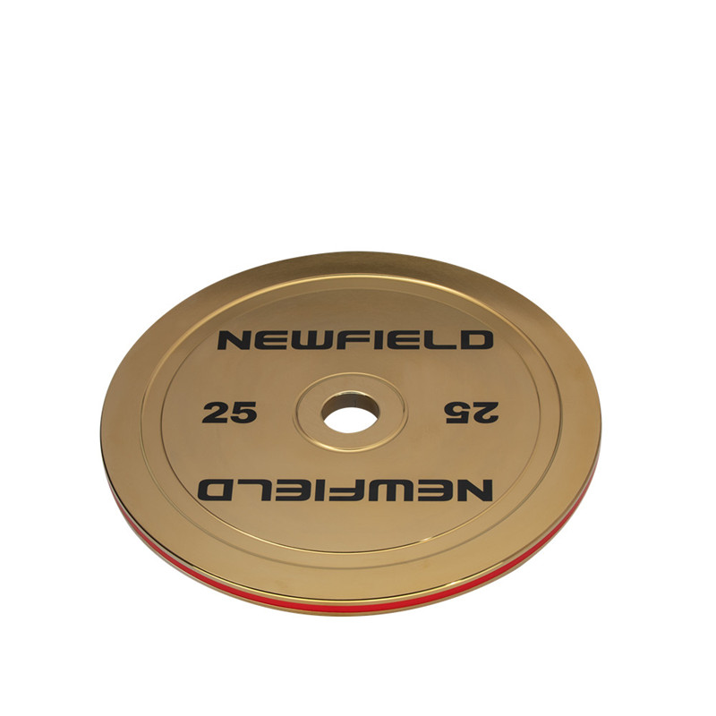 Coating Titanium Calibrated Steel Weight Plate with UV Print Logo
