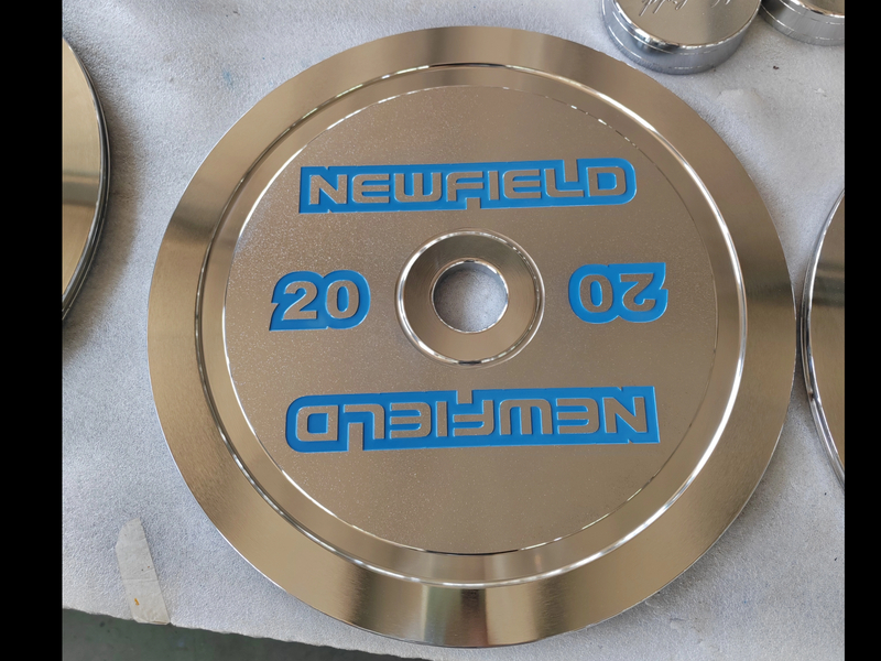 Chromed Steel Calibrated Weight Plate with Frosted Surface