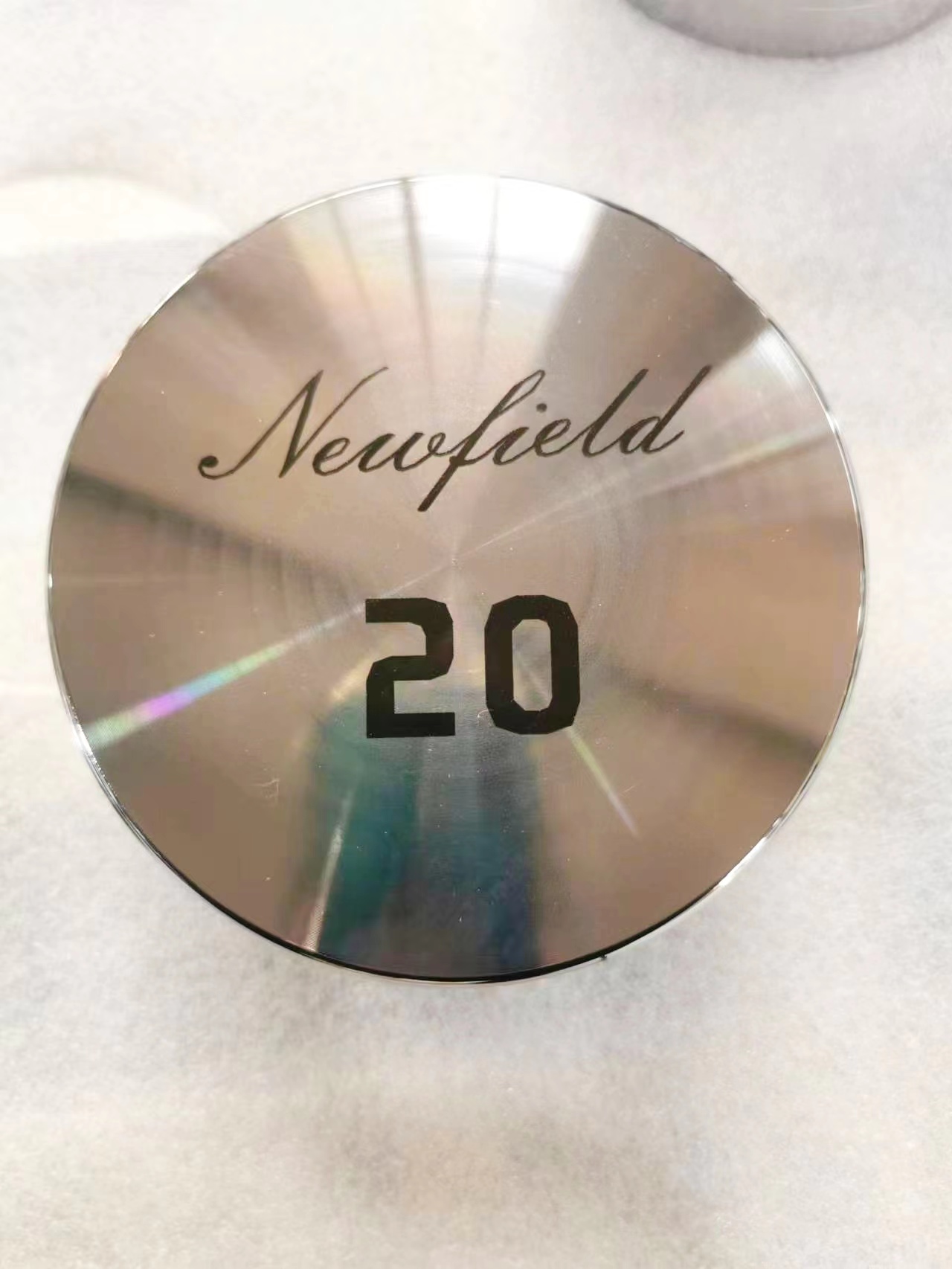 Silver Chromed Steel Round Dumbbell