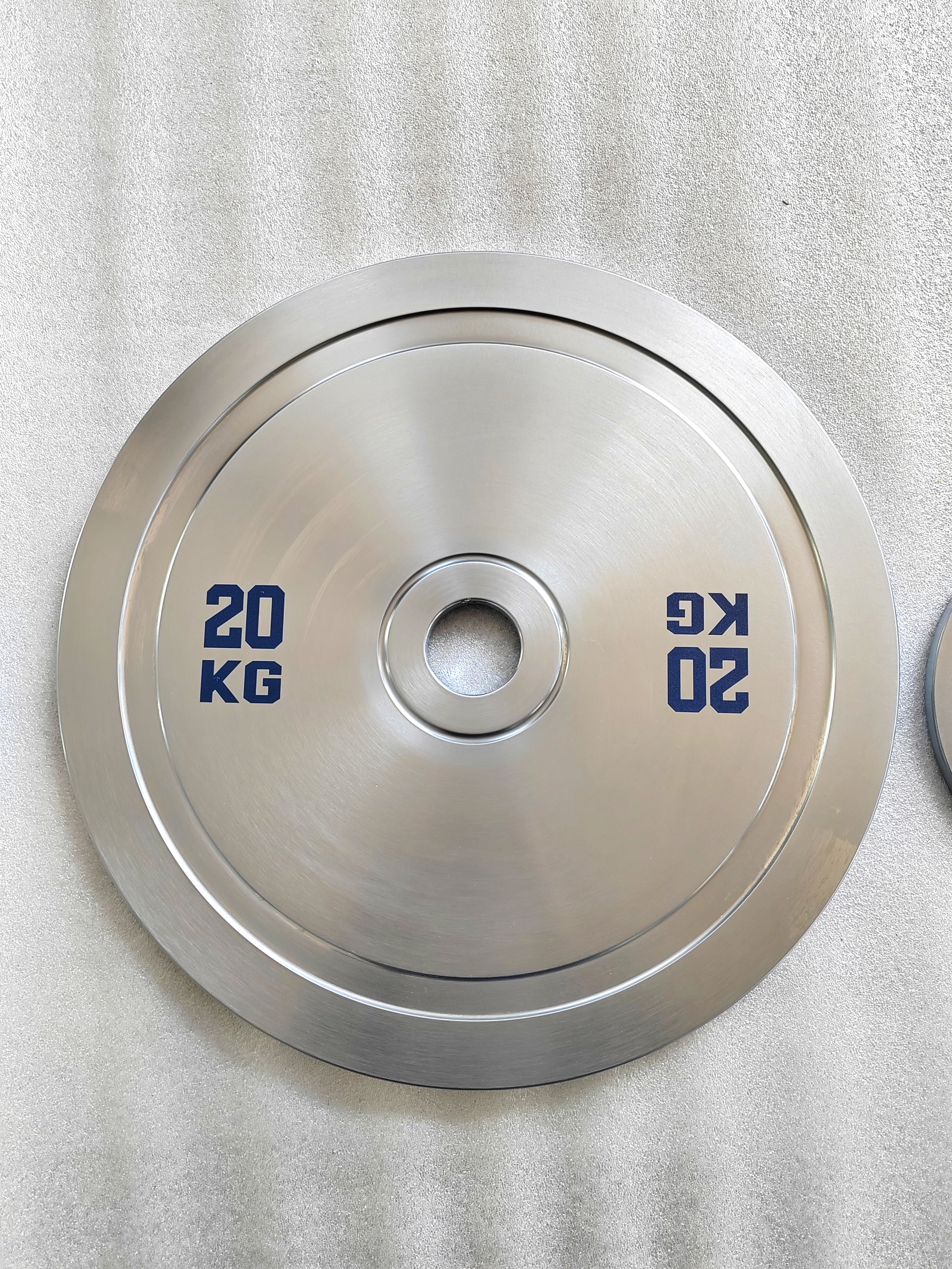 Chromed Steel Calibrated Plate with Printed Logo