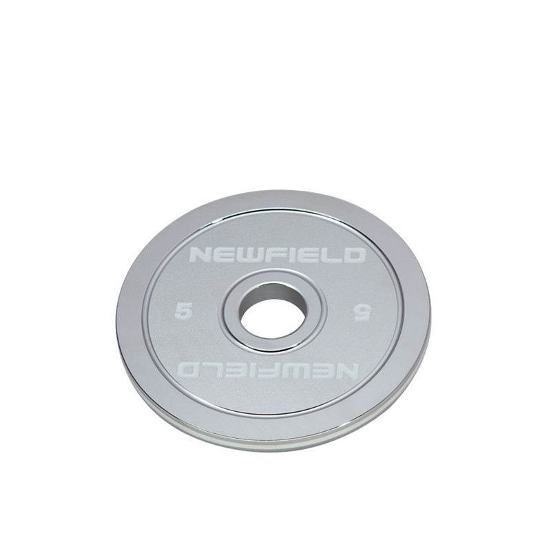 Newfield Chromed Calibrated Steel Weight Plate with Laser Engrave Logo