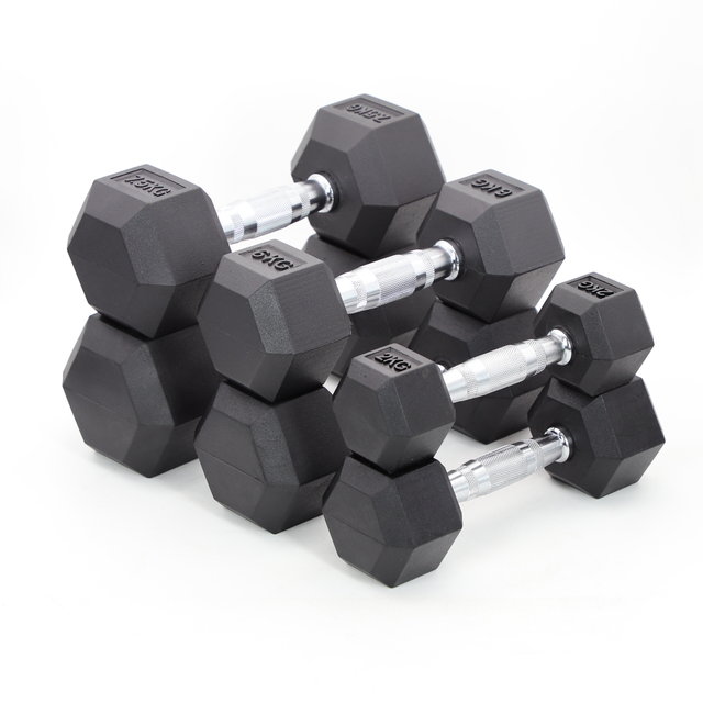 Rubber Hex Dumbbell