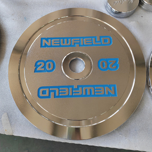 Chromed Steel Calibrated Weight Plate with Frosted Surface