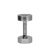 Round Chrome Dumbbell with Laser Engrave Logo