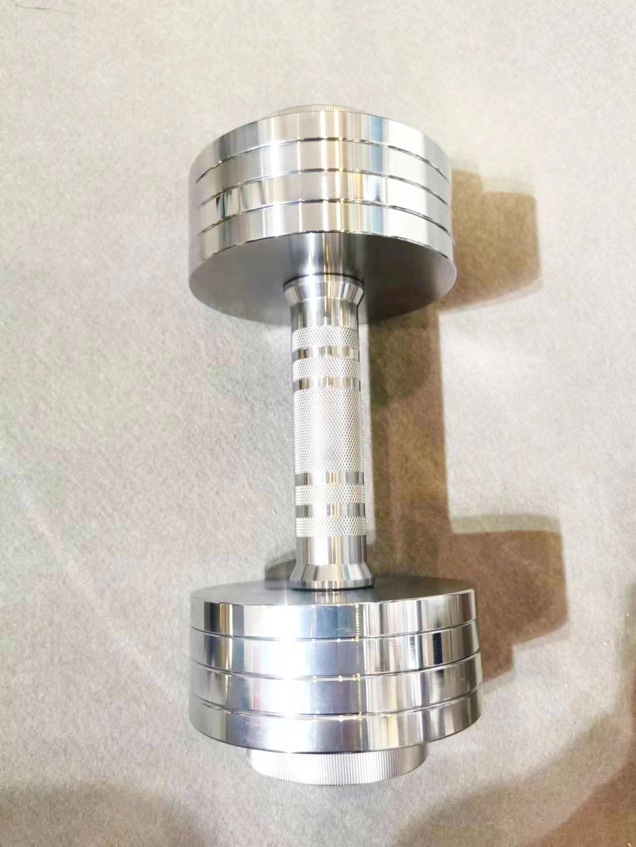 Round Chromed Adjustable Steel Dumbbell