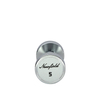 Round Chrome Dumbbell with Laser Engrave Logo