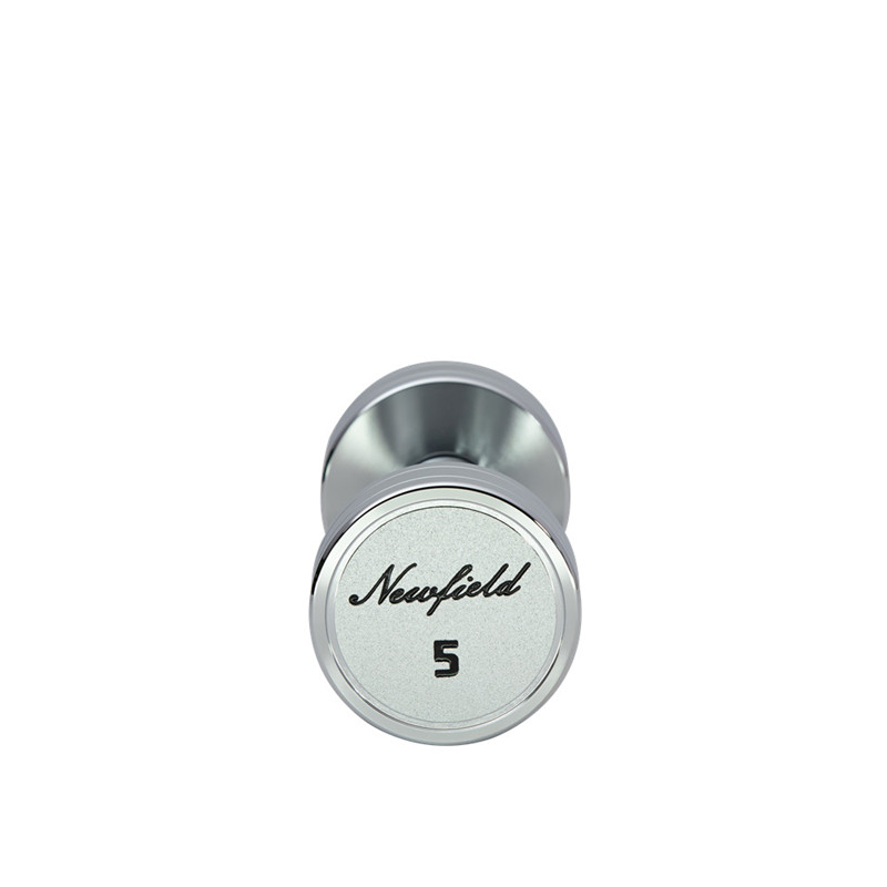 Round Chrome Dumbbell with Laser Engrave Logo