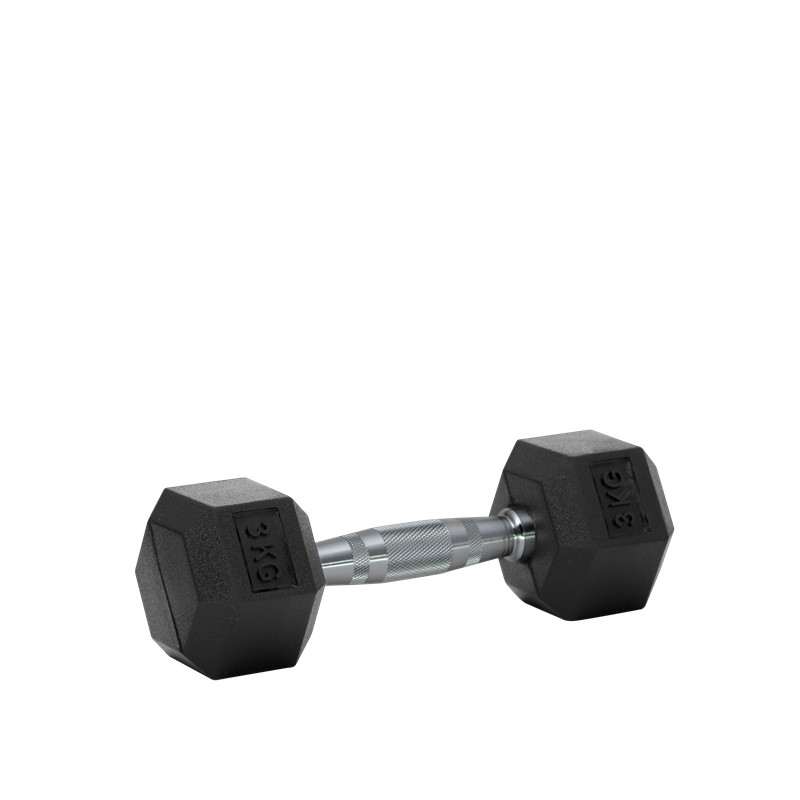 Rubber Hex Dumbbell