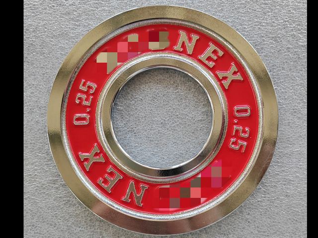 Chromed Steel Calibrated Weight Plate with Embossed Logo